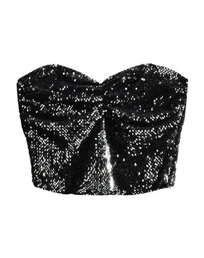 Motel Woman Top Black Size M Polyester