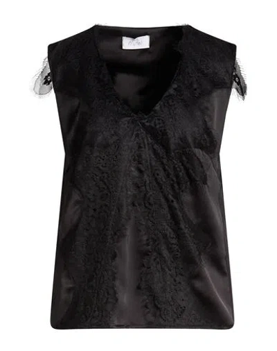 Motel Woman Top Black Size M Polyester