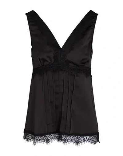 Motel Woman Top Black Size M Polyester