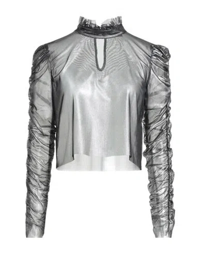 Motel Woman Top Black Size M Polyester, Elastane