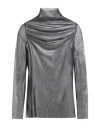 Motel Woman Top Black Size M Polyester, Elastic Fibres In Gray