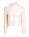 Motel Woman Top Blush Size M Polyester, Elastane In Pink