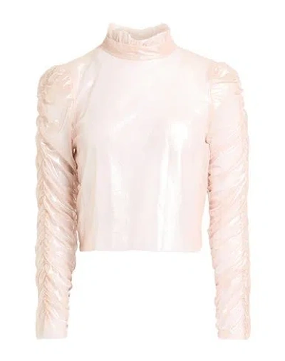 Motel Woman Top Blush Size M Polyester, Elastane In Pink