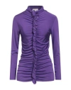 Motel Woman Top Purple Size S Viscose, Elastane