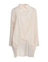Motel Woman Top Sand Size Onesize Lyocell, Metallic Fiber In Beige