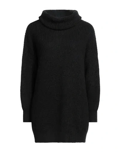 Motel Woman Turtleneck Black Size Onesize Acrylic, Polyamide, Mohair Wool