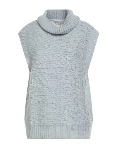 Motel Woman Turtleneck Sky Blue Size Onesize Acrylic, Polyamide, Mohair Wool