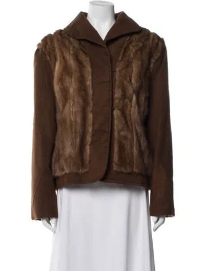 Pre-owned Motes Furs Fur Coat In Brown