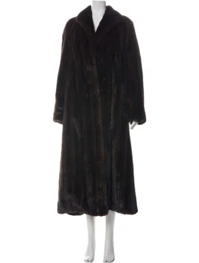 Pre-owned Motes Furs Mink Fur Coat In Brown