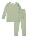 Motette Boys' Evergreen Stripe Pajama Set - Little Kid, Big Kid In Green