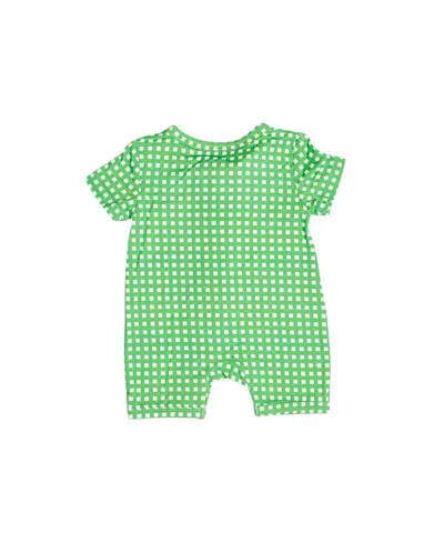 Motette Boys' Garden Gingham Bamboo Sleeper - Baby In Green