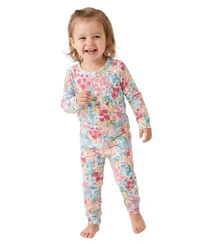 Motette Girls' Petal Parade Pajama Set - Little Kid, Big Kid In Multi