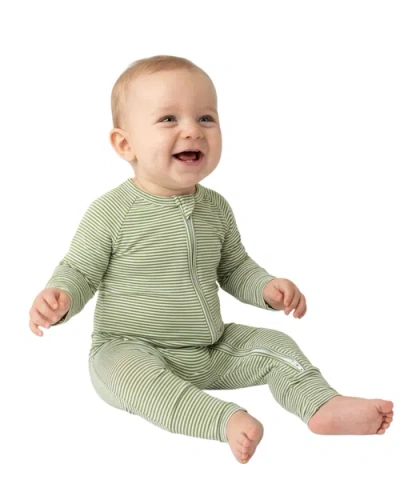 Motette Babies'  Long Sleeve And Pajama Sleeper In Green