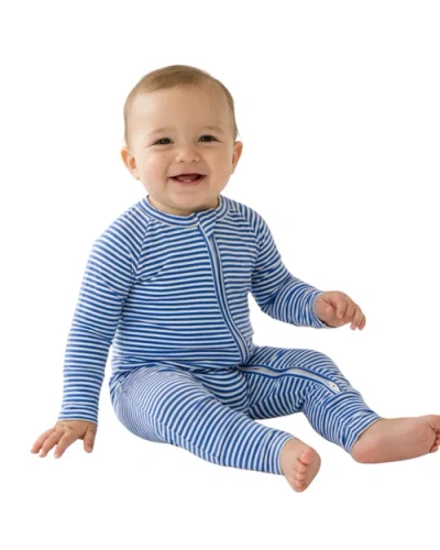 Motette Babies'  Long Sleeve And Pajama Sleeper In Blue