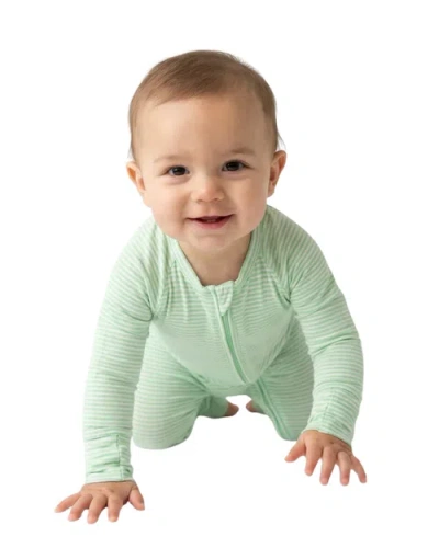 Motette Babies'  Long Sleeve And Pajama Sleeper In Green