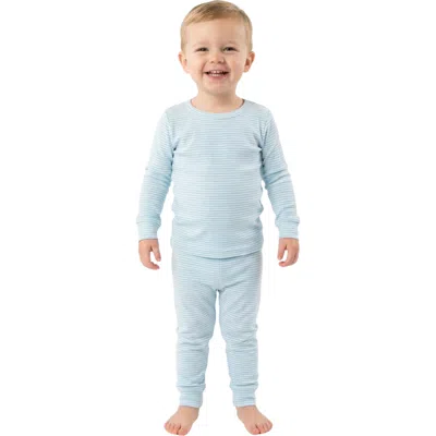 Motette Kids'  Long Sleeve And Pants Buttery Soft Pajama Set In Blue