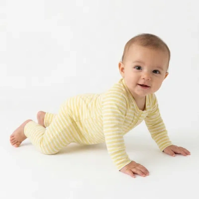 Motette Babies'  Long Sleeve And Pants Sleeper In Yellow