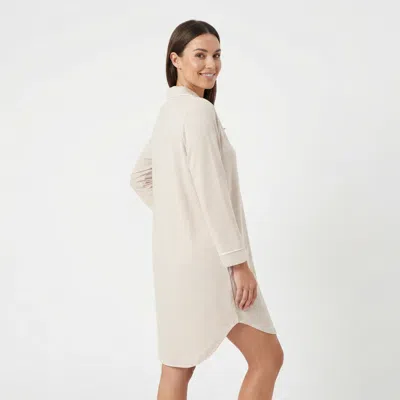 Motette Oatmeal Stripe Sleepshirt