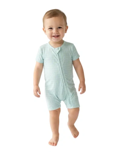 Motette Babies'  Short Sleeve And Shorts Buttery Soft Sleeper In Blue