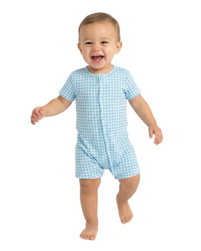 Motette Babies'  Short Sleeve And Shorts Buttery Soft Sleeper In Blue