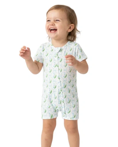 Motette Babies'  Short Sleeve And Shorts Sleeper In Blue