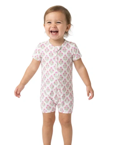 Motette Babies'  Short Sleeve And Shorts Sleeper In Pink
