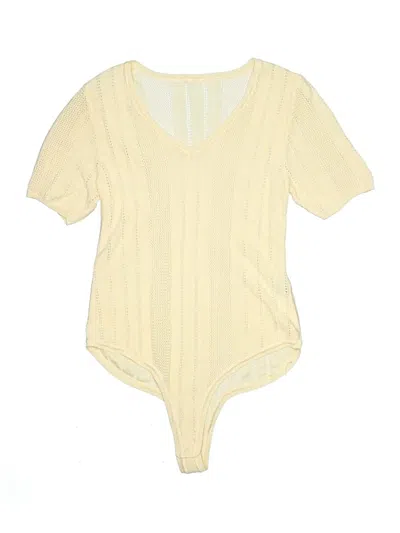 Pre-owned Motf Bodysuit In Yellow