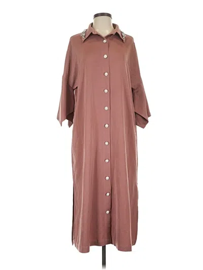 Pre-owned Motf Casual Dress In Brown