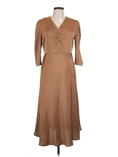 Pre-owned Motf Casual Dress In Brown