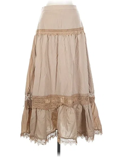 Pre-owned Motf Casual Skirt In Tan