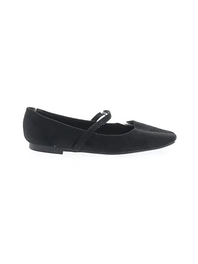 Pre-owned Motf Flats In Black