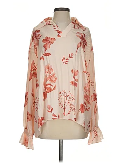 Pre-owned Motf Long Sleeve Blouse In Ivory