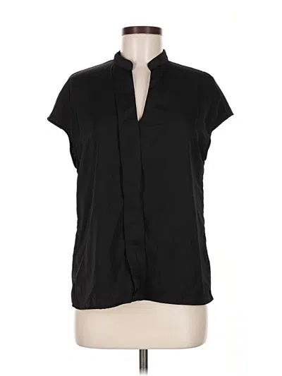 Pre-owned Motf Short Sleeve Blouse In Black