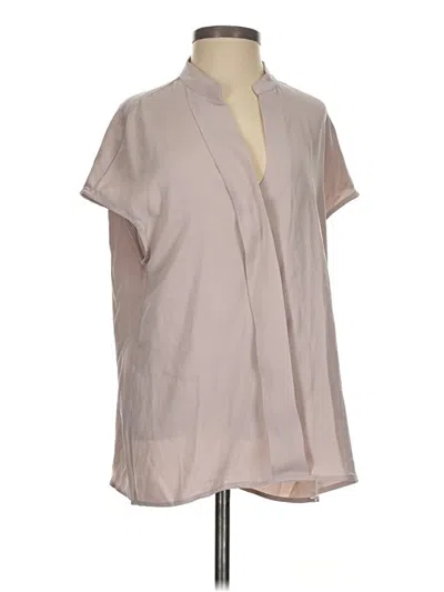 Pre-owned Motf Short Sleeve Blouse In Brown