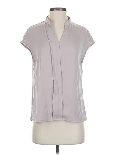 Pre-owned Motf Short Sleeve Blouse In Gray