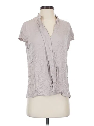 Pre-owned Motf Short Sleeve Blouse In Gray
