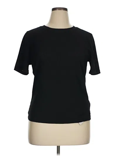 Pre-owned Motf Short Sleeve Top Black Crew Neck Tops