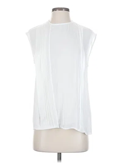 Pre-owned Motf Sleeveless Blouse In White