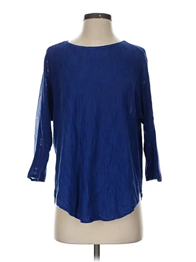 Pre-owned Moth 3/4 Sleeve Blouse In Blue