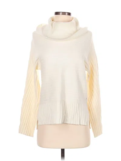 Pre-owned Moth By Anthropologie Turtleneck Sweater In White