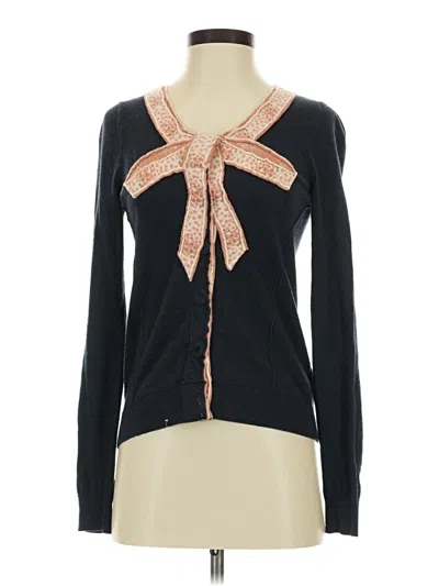 Pre-owned Moth Cardigan Sweater In Black