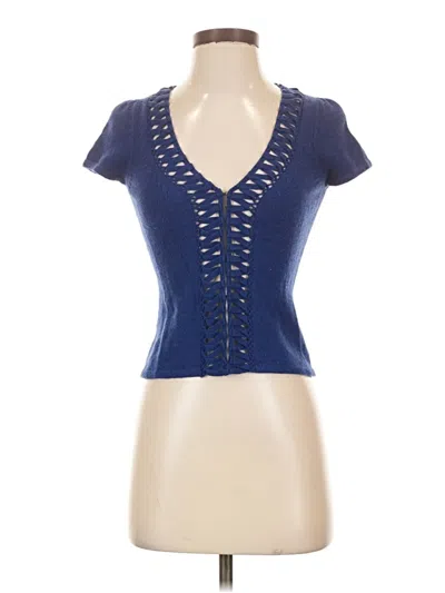 Pre-owned Moth Cardigan Sweater In Blue
