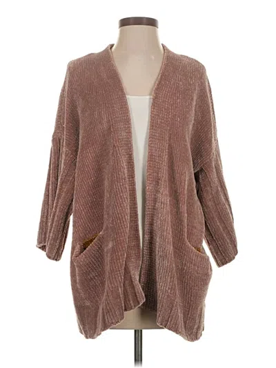 Pre-owned Moth Cardigan Sweater In Brown