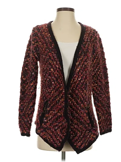 Pre-owned Moth Cardigan Sweater In Burgundy