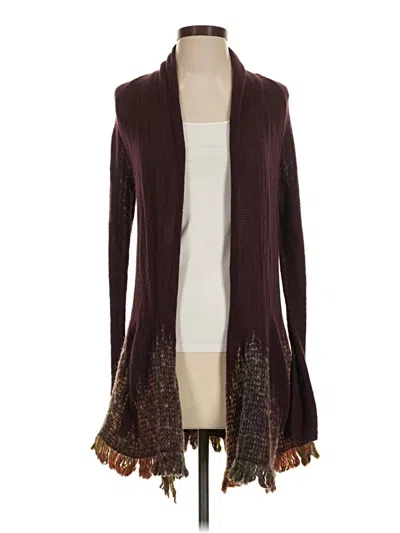 Pre-owned Moth Cardigan Sweater In Burgundy