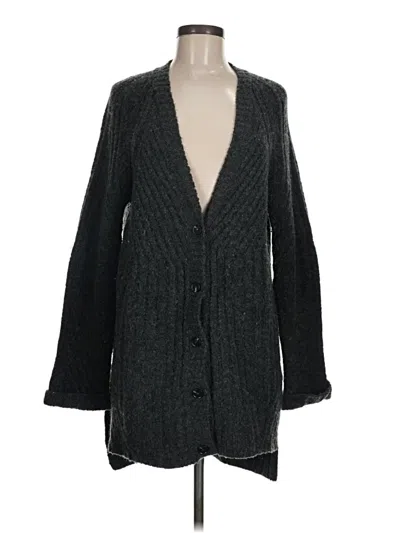 Pre-owned Moth Cardigan Sweater In Gray