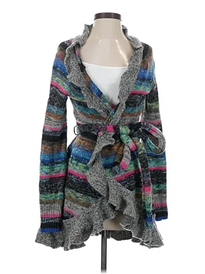 Pre-owned Moth Cardigan Sweater In Gray