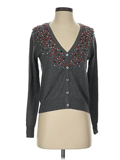 Pre-owned Moth Cardigan Sweater In Gray