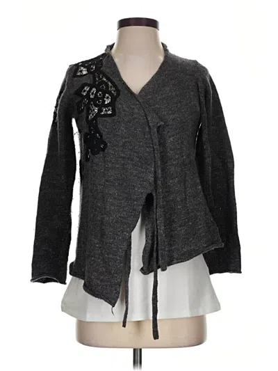 Pre-owned Moth Cardigan Sweater In Gray