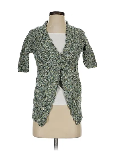 Pre-owned Moth Cardigan Sweater In Green